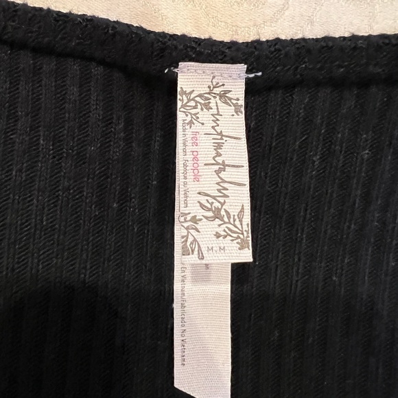 Free People Intimately ribbed sweater with ruched wrist detail. - Picture 3 of 4